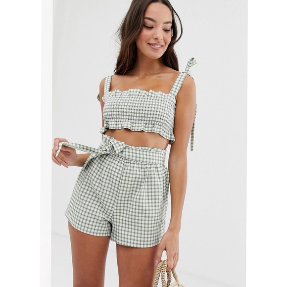 Fashion Union Beach Two Piece in Green
